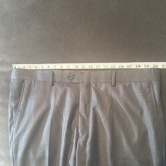 Men’s Antonio Uomo Gray Slim Fit Formal 3 Piece Suit Size 46 Jacket 40 Pants NEW - Picture 9 of 15